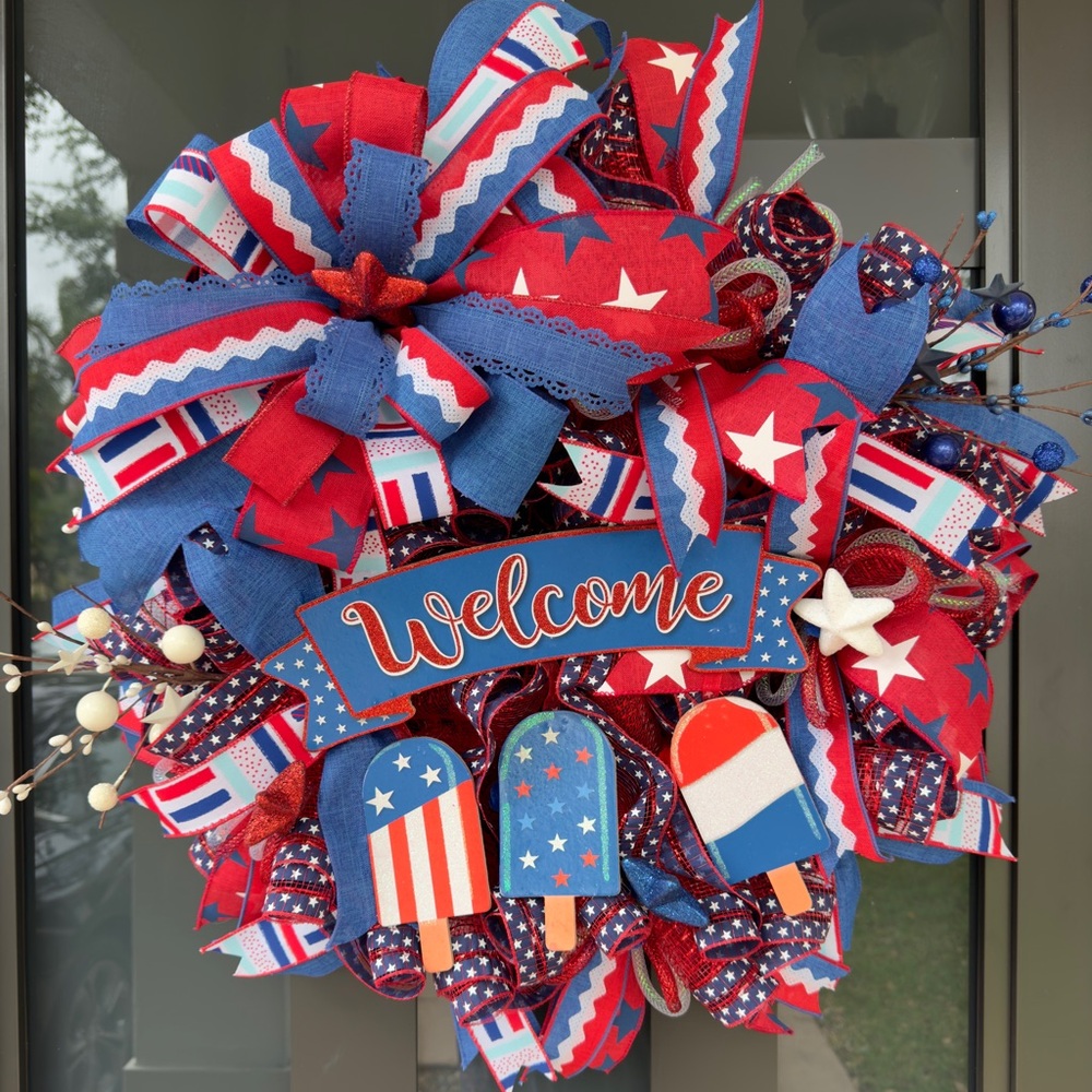 Welcome Patriotic Wreath 🇺🇸